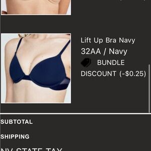 Blue Lift Up Bra Intimates & Sleepwear